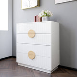 Darrahopens Furniture > Living Room Sarantino Gail Chest Of Drawers Tallboy Dresser In White