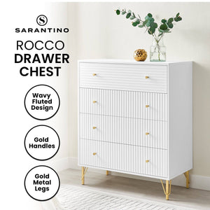 Darrahopens Furniture > Living Room Sarantino Rocco Chest Of Drawers - White