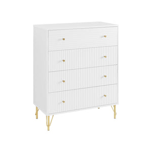 Darrahopens Furniture > Living Room Sarantino Rocco Chest Of Drawers - White