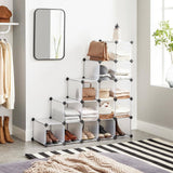 Darrahopens Furniture > Living Room SONGMICS 15 Slot Storage Shelf Customizable Design Rectangular Storage Organiser White