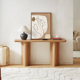 Darrahopens Furniture > Living Room Tanner Natural Wooden Console Table