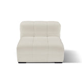 Darrahopens Furniture > Living Room Travis White Boucle Fabric Armchair