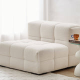 Darrahopens Furniture > Living Room Travis White Boucle Fabric Armchair