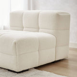 Darrahopens Furniture > Living Room Travis White Boucle Fabric Armchair