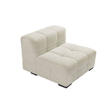 Darrahopens Furniture > Living Room Travis White Boucle Fabric Armchair