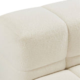 Darrahopens Furniture > Living Room Travis White Boucle Fabric Armchair