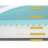 Darrahopens Furniture > Mattresses Giselle Bedding Memory Foam Mattress Bed Cool Gel Non Spring 15cm King