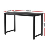 Darrahopens Furniture > Office Artiss Computer Desk Home Office Study Table Black 120CM