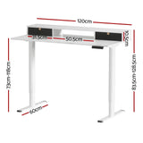 Darrahopens Furniture > Office Artiss Electric Standing Desk Sit Stand Desks 120CM