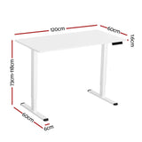 Darrahopens Furniture > Office Artiss Electric Standing Desk Sit Stand Desks 120CM