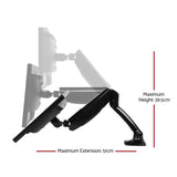 darrahopens Furniture > Office Artiss Monitor Arm Mount Dual Gas Black