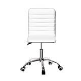 Darrahopens Furniture > Office Artiss Office Chair Computer Desk Gaming Chairs PU Leather Low Back White