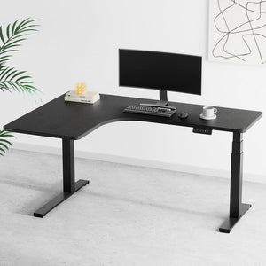 Darrahopens Furniture > Office Artiss Standing Desks L-shape Motorised 160CM Black