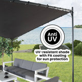 Darrahopens Furniture > Outdoor Wallaroo 3x3m Butterfly Steel Gazebo - Charcoal