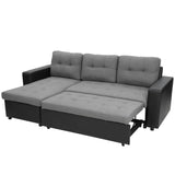 Darrahopens Furniture > Sofas Sarantino Corner Sofa Linen Lounge Couch L-shaped Modular Furniture Home Chaise Grey