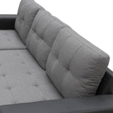 Darrahopens Furniture > Sofas Sarantino Corner Sofa Linen Lounge Couch L-shaped Modular Furniture Home Chaise Grey