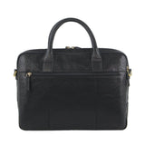 Darrahopens Gift & Novelty > Bags Pierre Cardin Leather Multi-Compartment Business Laptop Bag - Black