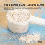 Darrahopens Health & Beauty 1.4Kg Organic Fine Diatomaceous Earth Tub - Food Grade Fossil Shell Flour Powder