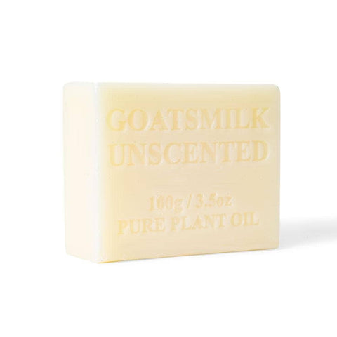 Darrahopens Health & Beauty > Bath & Body 4x 100g Goats Milk Soap Bars -Unscented For Sensitive Pure Australian Skin Care