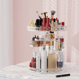 Darrahopens Health & Beauty > Cosmetic Storage Embellir Makeup Case Acrylic Rotating Cosmetic Organizer Storage Display Holder