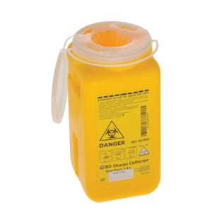 Darrahopens Health & Beauty > Health & Wellbeing 1.4L Sharps Container Needle Biohazard Bin Disposal - Medical Waste Collector