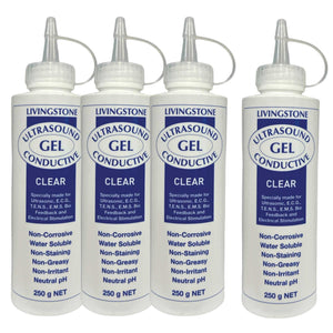 Darrahopens Health & Beauty > Health & Wellbeing 4x Livingstone 250ml Conductive Ultrasound Lubricating Gel