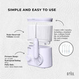 Darrahopens Health & Beauty > Health & Wellbeing Water Jet Dental Flosser 600ml White - Electric Oral Pressure Tooth Irrigator