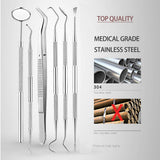 Darrahopens Health & Beauty > Personal Care Stainless Steel Dental Tools Set Oral Care Kit with Metal Storage Case