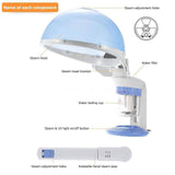 Darrahopens Health & Beauty > Skincare 2 In 1 Facial and Hair Steamer Face Skin Portable Table Top Steam Ozone Machine