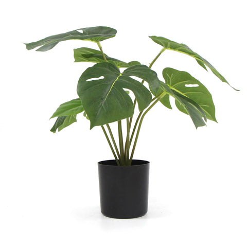 darrahopens Home & Garden > Artificial Plants Potted Artificial Split Philodendron Plant With Real Touch Leaves 35cm