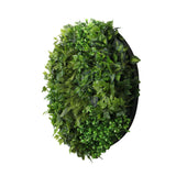 darrahopens Home & Garden > Artificial Plants Slimline Artificial Green Wall Disc Art 100cm Mixed Green Fern (Black)