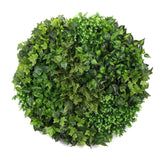 darrahopens Home & Garden > Artificial Plants Slimline Artificial Green Wall Disc Art 100cm Mixed Green Fern (Black)