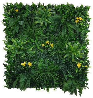 darrahopens Home & Garden > Artificial Plants Yellow Rose Vertical Garden / Green Wall UV Resistant Sample