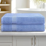 Darrahopens Home & Garden > Bathroom Accessories 2 Pack Bath Sheets Set Cotton Extra Large Towel Blue