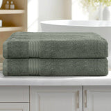 Darrahopens Home & Garden > Bathroom Accessories 2 Pack Bath Sheets Set Cotton Extra Large Towel Green