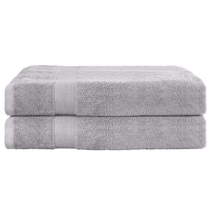 Darrahopens Home & Garden > Bathroom Accessories 2 Pack Bath Sheets Set Cotton Extra Large Towel Grey