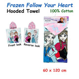 Darrahopens Home & Garden > Bathroom Accessories Caprice Frozen Follow Your Heart Cotton Hooded Licensed Towel 60 x 120 cm