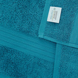 Darrahopens Home & Garden > Bathroom Accessories Linenland 4 Piece Cotton Bath Towels Set - Blue