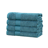 Darrahopens Home & Garden > Bathroom Accessories Linenland Bath Towel 4 Piece Cotton Hand Towels Set - Blue