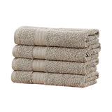 Darrahopens Home & Garden > Bathroom Accessories Linenland Bath Towel 4 Piece Cotton Hand Towels Set - Sandstone