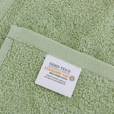 Darrahopens Home & Garden > Bathroom Accessories Linenland Bath Towel Set - 4 Piece Cotton Washcloths - Sage Green