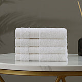 Darrahopens Home & Garden > Bathroom Accessories Linenland Bath Towel Set - 4 Piece Cotton Washcloths - White