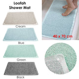 Darrahopens Home & Garden > Bathroom Accessories Loofah Shower Mat Black