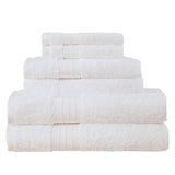 Darrahopens Home & Garden > Bathroom Accessories Luxury 6 Piece Soft and Absorbent Cotton Bath Towel Set - White