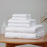 Darrahopens Home & Garden > Bathroom Accessories Luxury 6 Piece Soft and Absorbent Cotton Bath Towel Set - White