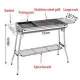 Darrahopens Home & Garden > BBQ BBQ Grill Barbecue Set Charcoal Kabob Stove Portable Foldable Camping Picnic