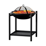 Darrahopens Home & Garden > BBQ Grillz Fire Pit BBQ Grill 2-in-1 Outdoor