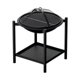 Darrahopens Home & Garden > BBQ Grillz Fire Pit BBQ Grill 2-in-1 Outdoor