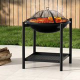 Darrahopens Home & Garden > BBQ Grillz Fire Pit BBQ Grill 2-in-1 Outdoor