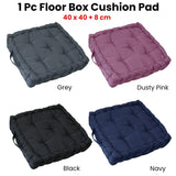 Darrahopens Home & Garden > Bedding 1 Pc Floor Box Cushion Pad 40 x 40+ 8 cm Black